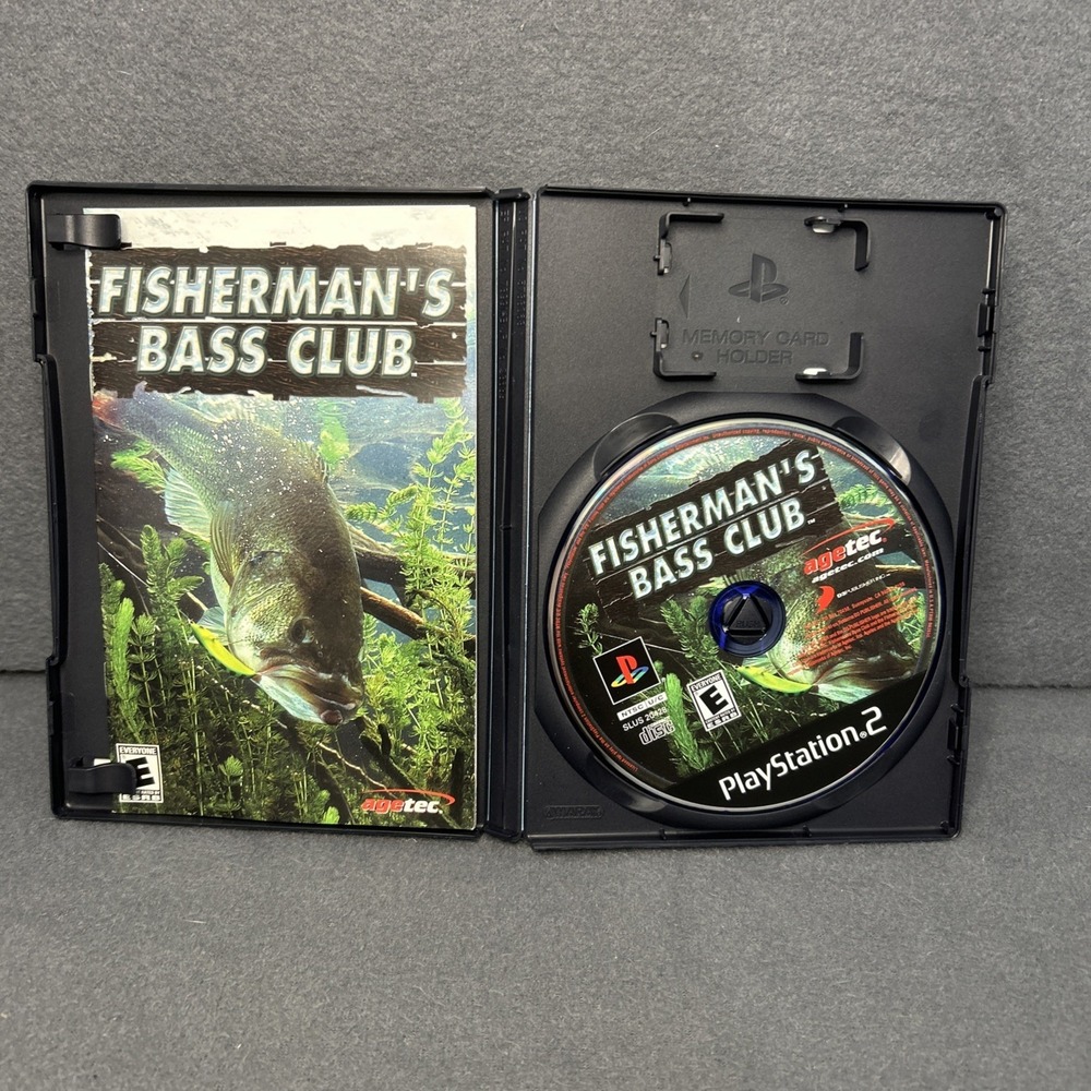 Fisherman's Bass Club PS2 Game Complete Disc Manual Playstation 2 Fishing - Picture 3 of 4